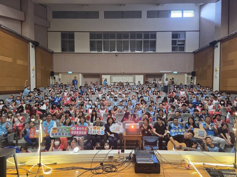 中市規劃音愛生命校園音樂演講 推動生命教育與反毒反霸凌