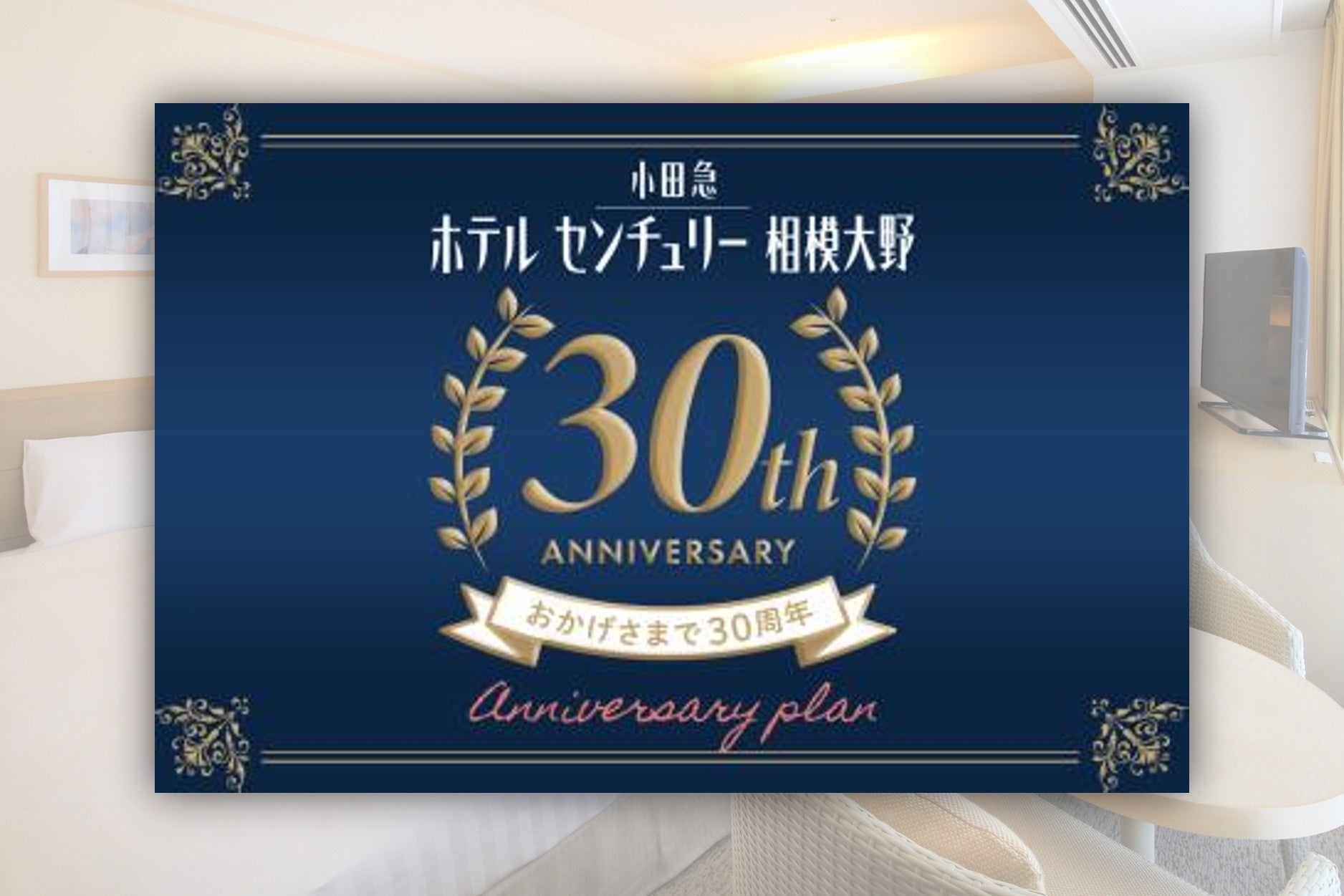 小田急世紀酒店相模大野11月1日開業30周年 推24小時住宿紀念方案、每日限3間