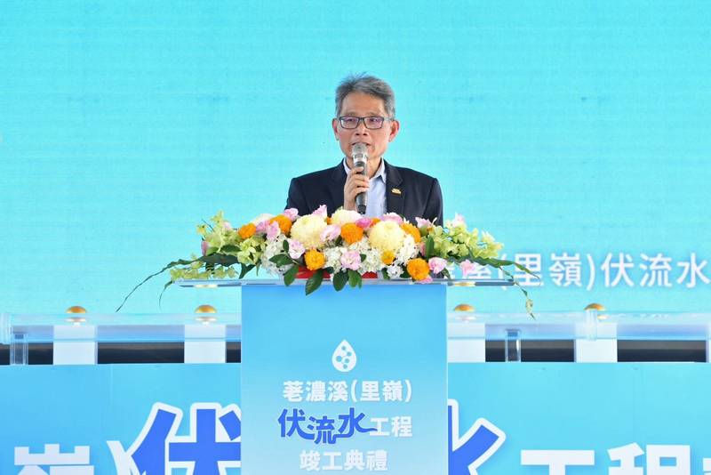 荖濃溪(里嶺)伏流水工程竣工 卓揆:每日增加供水10萬噸 穩定南部地區民生及產業用水
