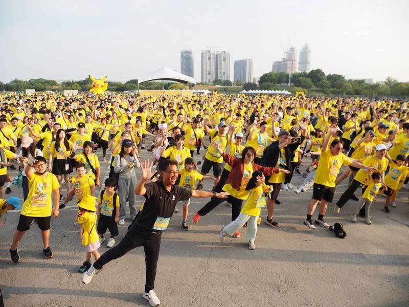 寶可夢路跑台灣首站台中登場！兩日預計吸引1.5萬人 中央球場萌力全開