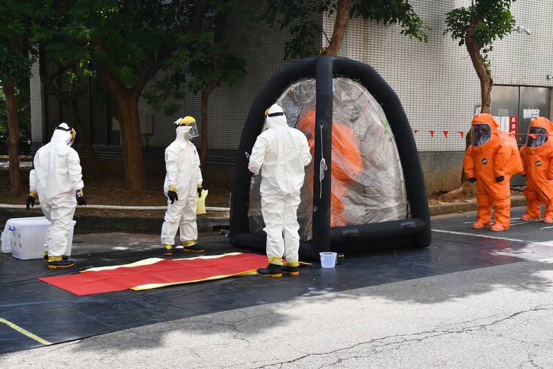 中市消防局攜手中科園區實兵演練 強化高科技廠房災防量能