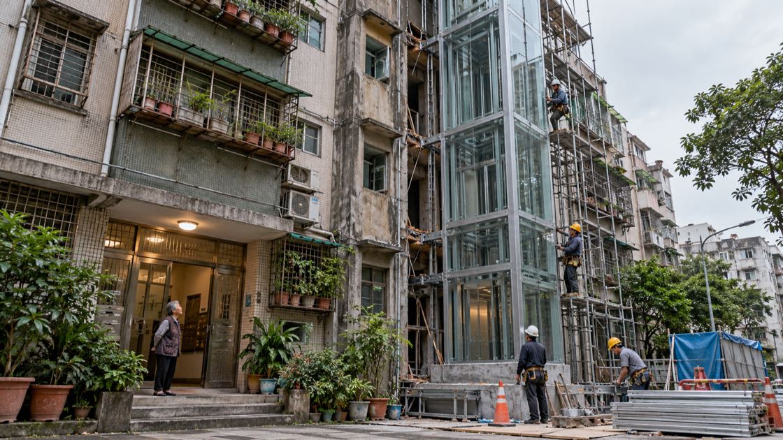臺北市增設電梯補助受理至12月31日 每座上限300萬、特定480萬