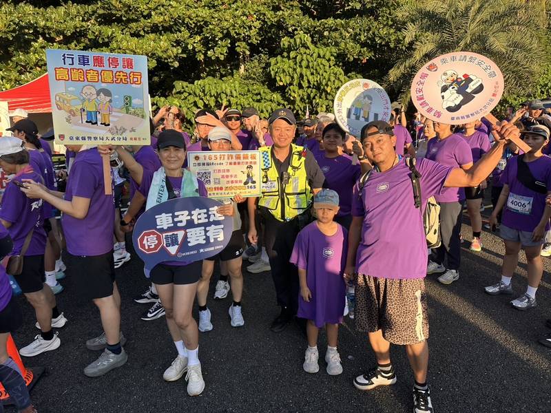 縫迴山海祭路跑圓滿落幕 大武警積極交管維護交通安全