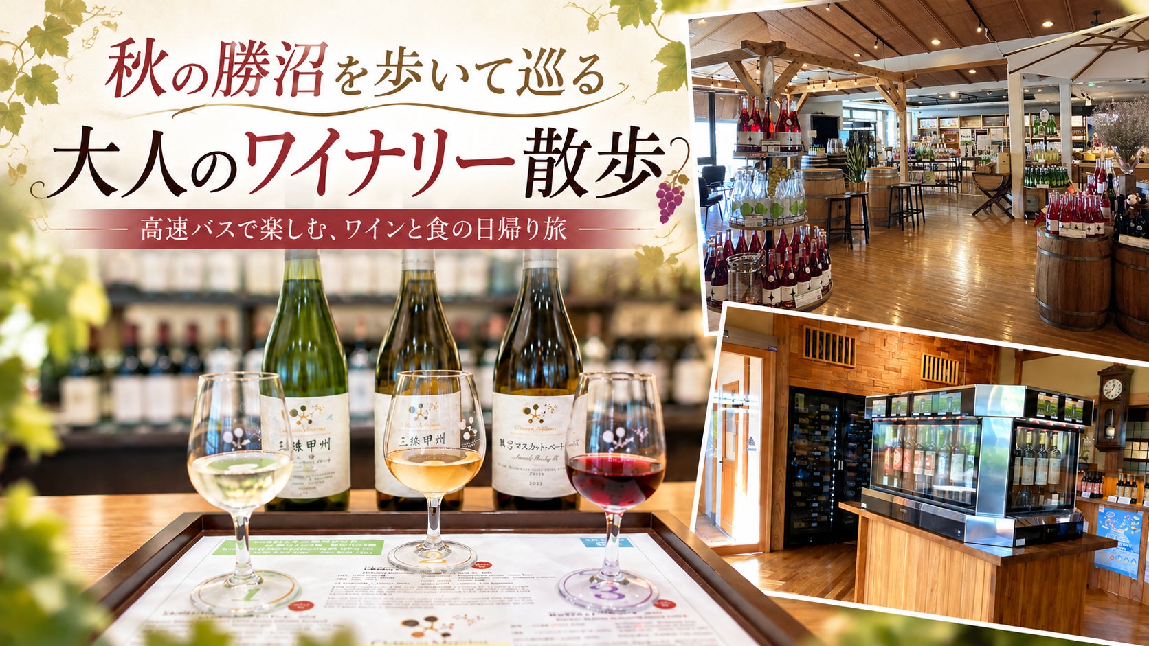 搭高速巴士逛山梨勝沼酒莊 Corritrip與京王巴士10月30日起辦徒步酒莊散步