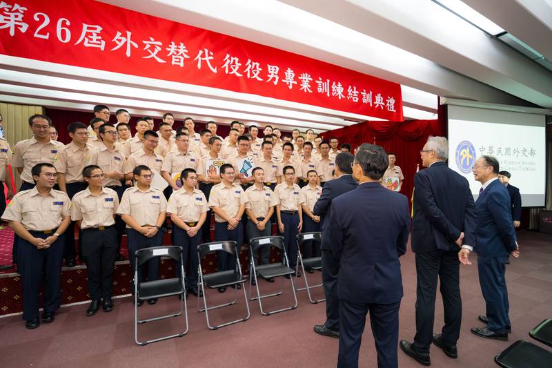 第26屆外交替代役專業訓練結訓,56名役男將赴海外展現台灣青年專業與熱忱