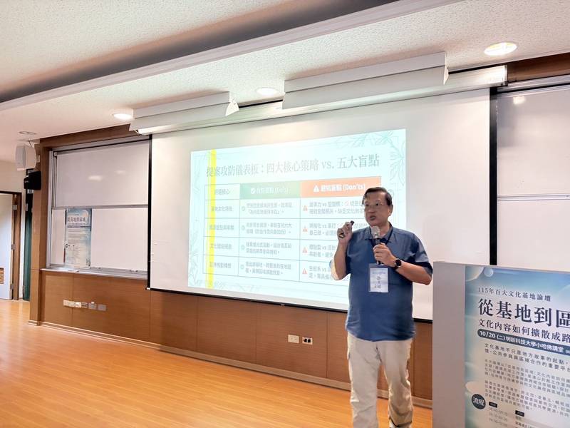 從單元據點深耕到生態區域串聯 百大文化基地論壇,共探地方實踐圓滿成功!