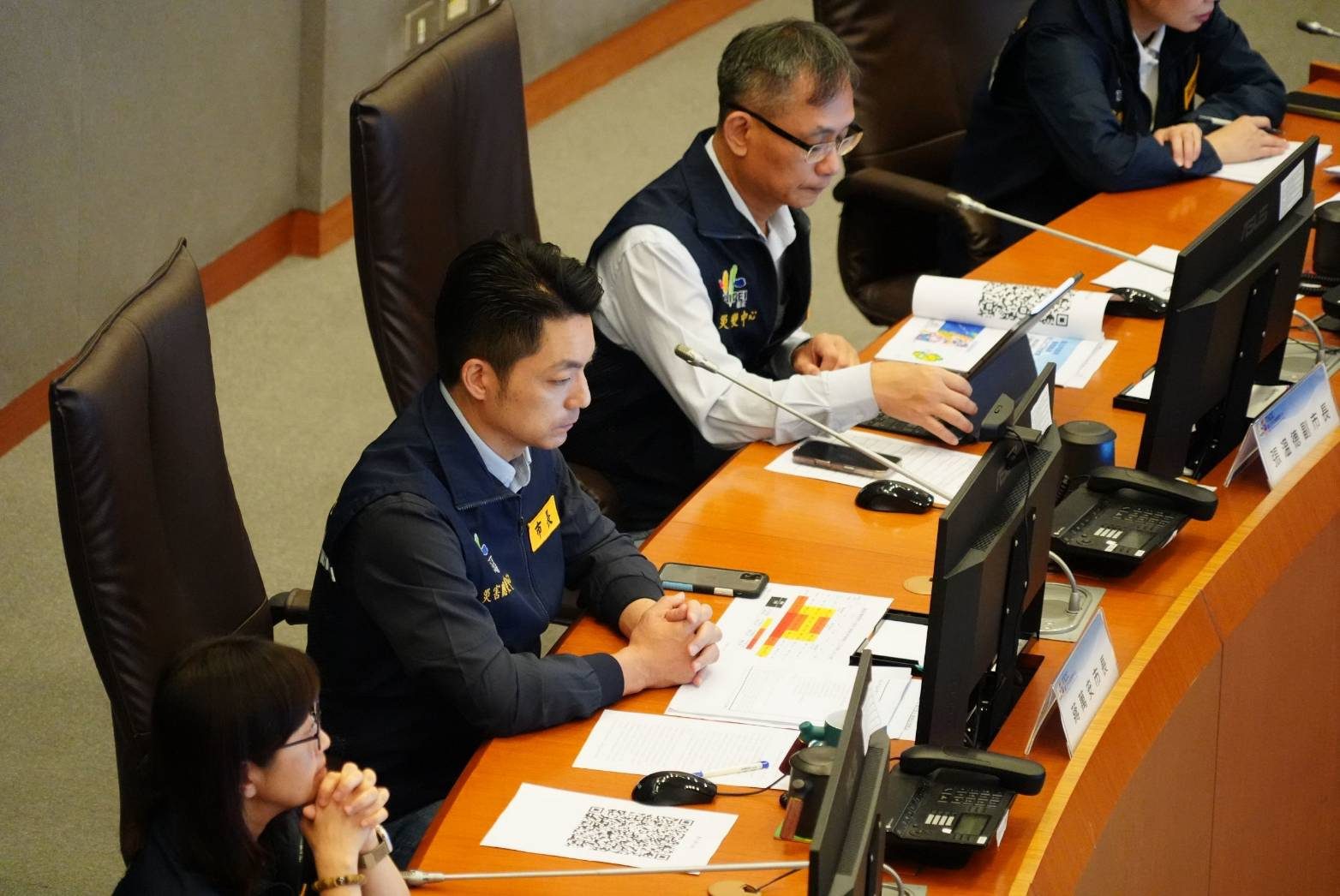 主持薔琵颱風工作會報 蔣萬安:全面提高警戒、快速通報即時應處 確保市民安全