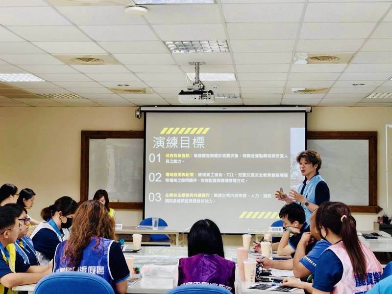 強化公私協作抗災力! 中市府攜手麗寶樂園辦理「企業避難收容桌上演練」