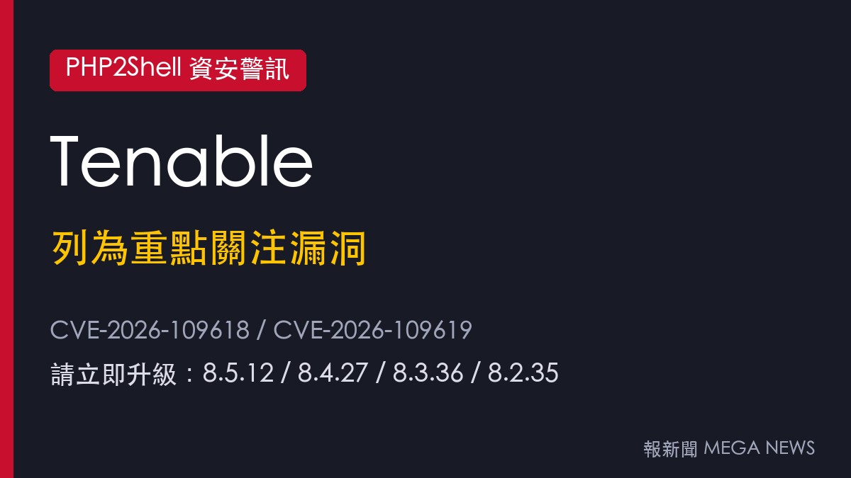 Tenable將PHP2Shell列為重點關注漏洞 PHP 5.4至今皆受影響