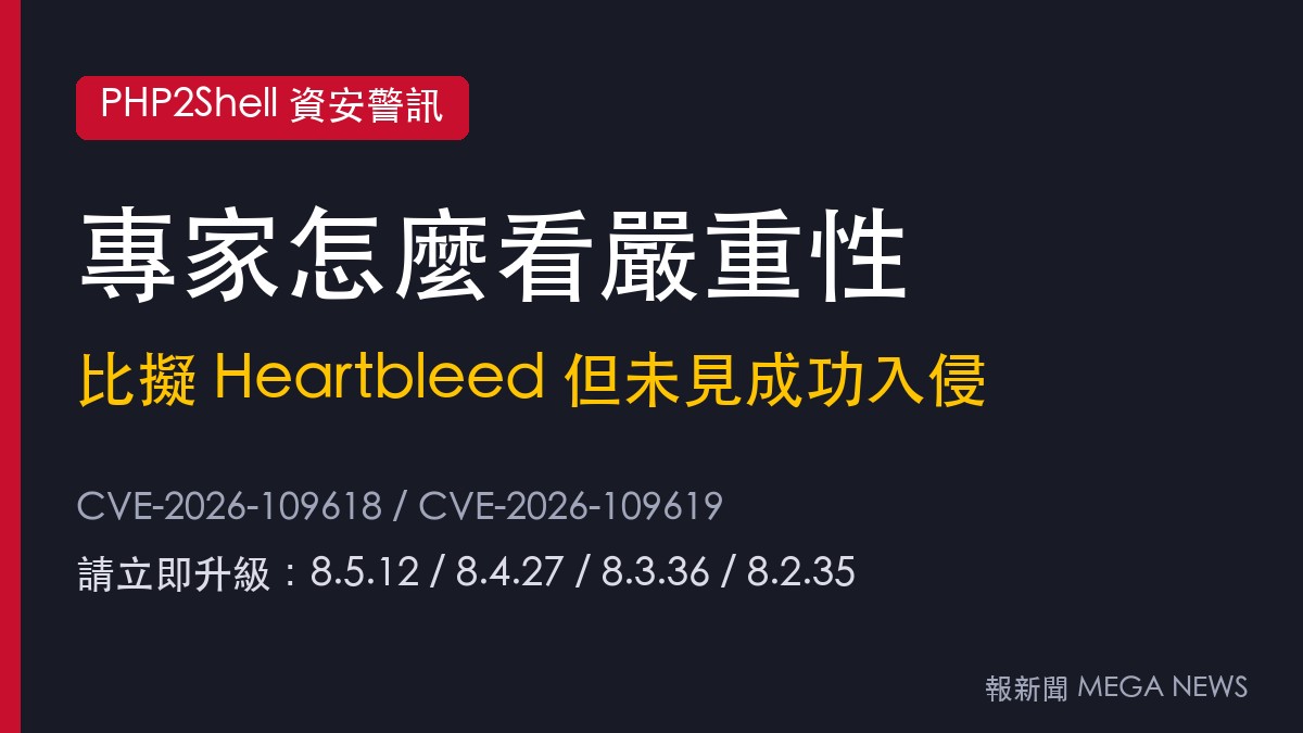 PHP2Shell有多嚴重？專家比擬Heartbleed　但至今未見成功入侵