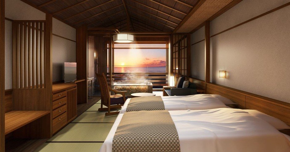 京都夕日浦溫泉「一望館」休館7個月11月1日重新開幕 新館頂樓海景大浴場、半露天客房