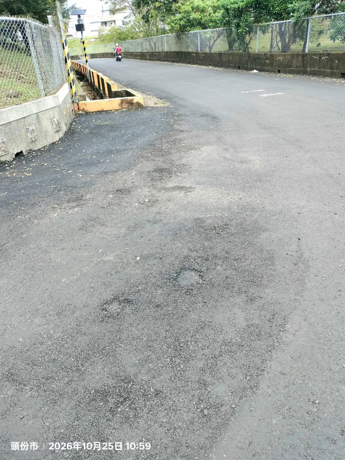 下陷路段影響用路人行車安全