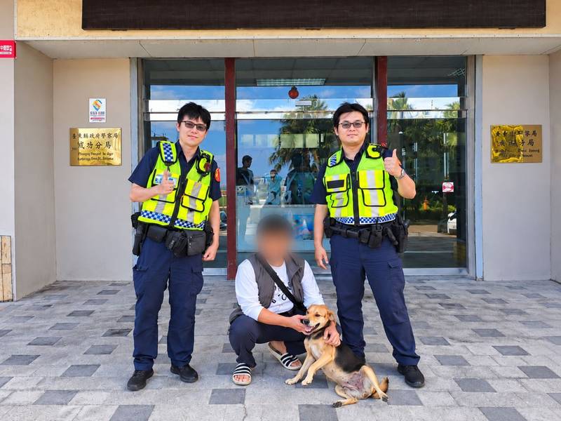 毛小孩自己找警察？成功警網路巡邏神助攻　走失愛犬平安返家