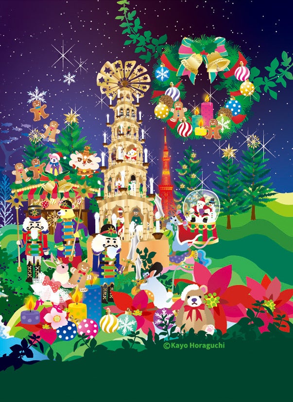 東京耶誕市集11/20新豐洲先開 12/4芝公園會場接力、雙會場主視覺由ホラグチカヨ繪製