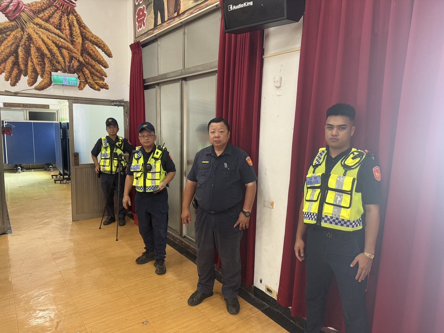 大武分局員警於抽籤會場執行安全維護勤務