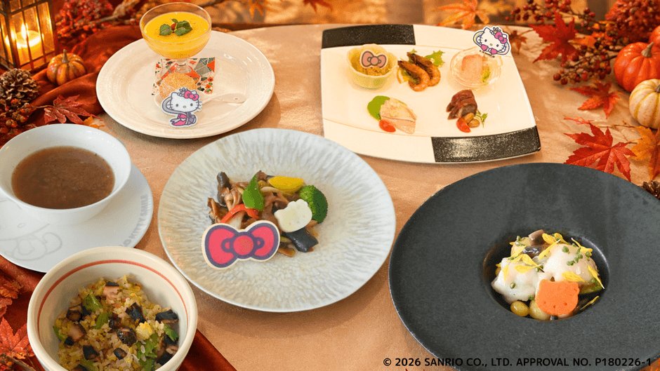 淡路島Hello Kitty秋季美食 豐收下午茶、人魚Kitty冰棒與淡路食材中華套餐