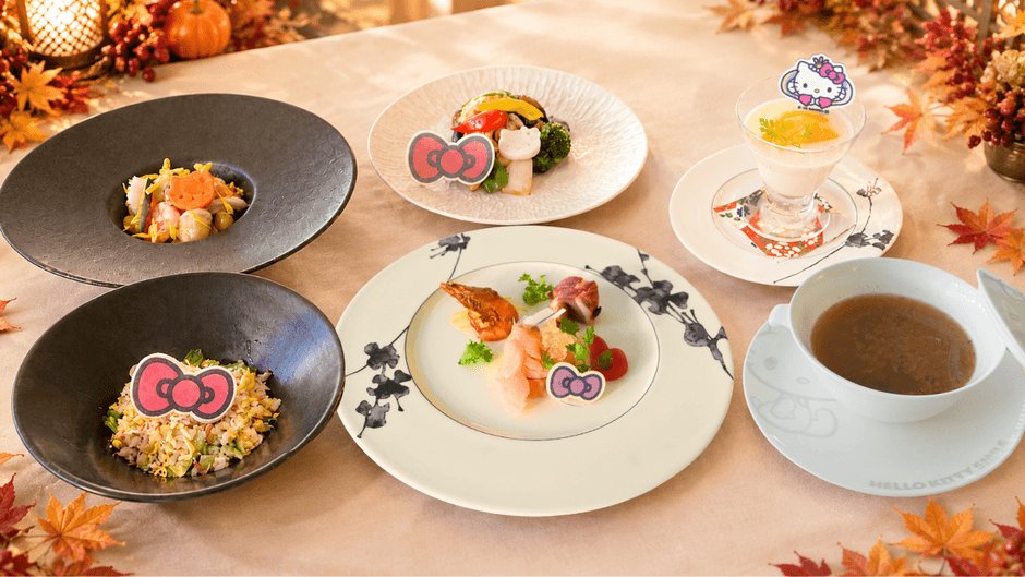 淡路島Hello Kitty秋季美食 豐收下午茶、人魚Kitty冰棒與淡路食材中華套餐