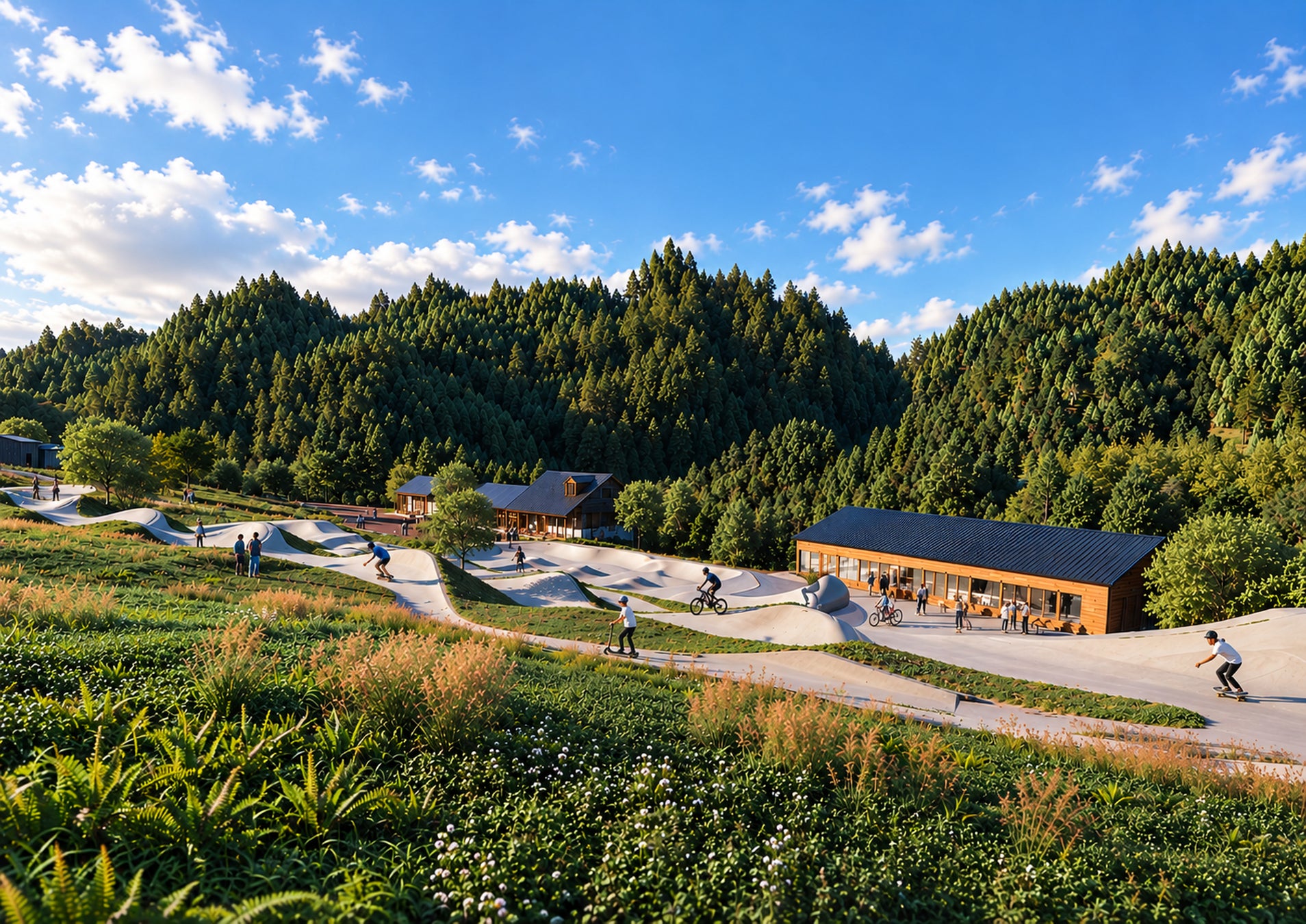 岡山西粟倉村滑雪場遺址變身「MOUNTAIN TRACK大茅」　日本首條330公尺鋪面蛇行滑道