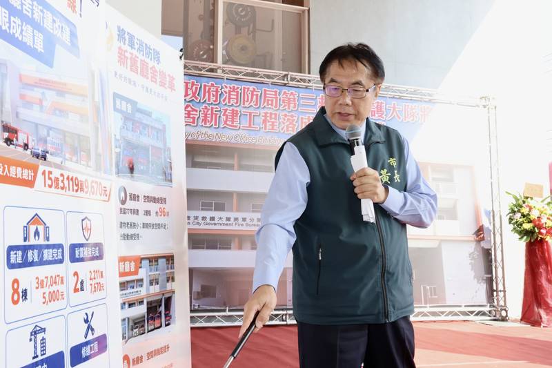 台南斥資7,800萬元打造將軍消防新廳舍　黃偉哲：強化沿海救災救護量能