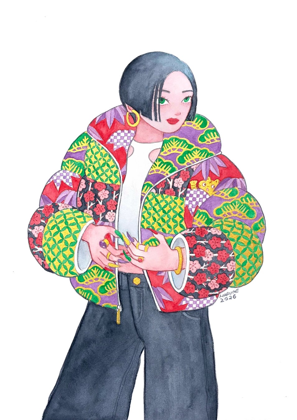 長野小布施北斎館畫廊HARUNE個展「MASHUP」 11月6日起展出10件手繪新作