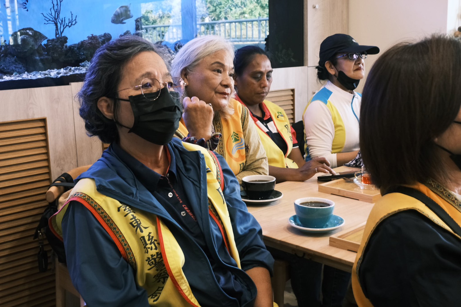 警察志工聆聽介紹並交流服務心得