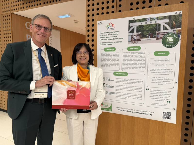 全台唯一城市！台中連續三年入選綠色旅遊基金會全球百大目的地故事獎