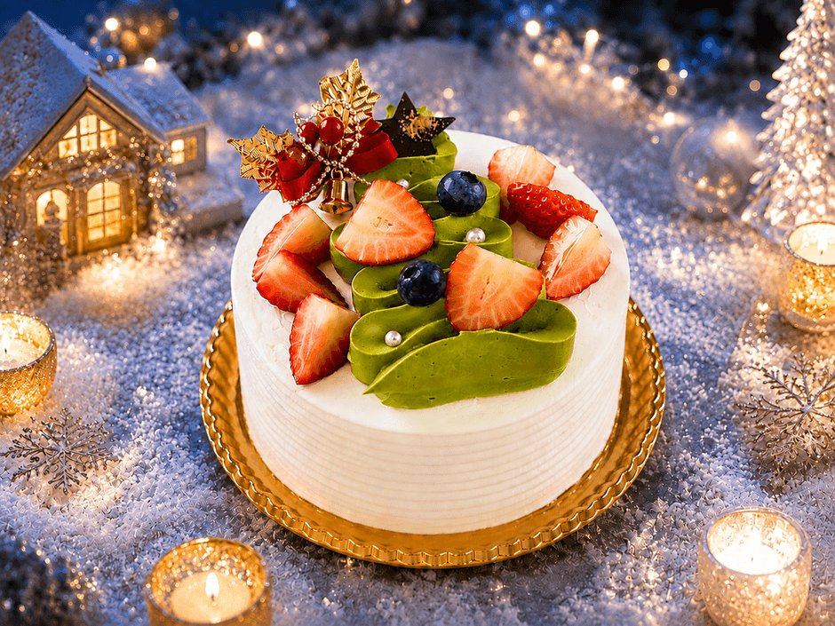 京都洛甘舍2026聖誕蛋糕「洛甘White Xmas」11月1日開放店頭預訂 抹茶奶油畫聖誕樹
