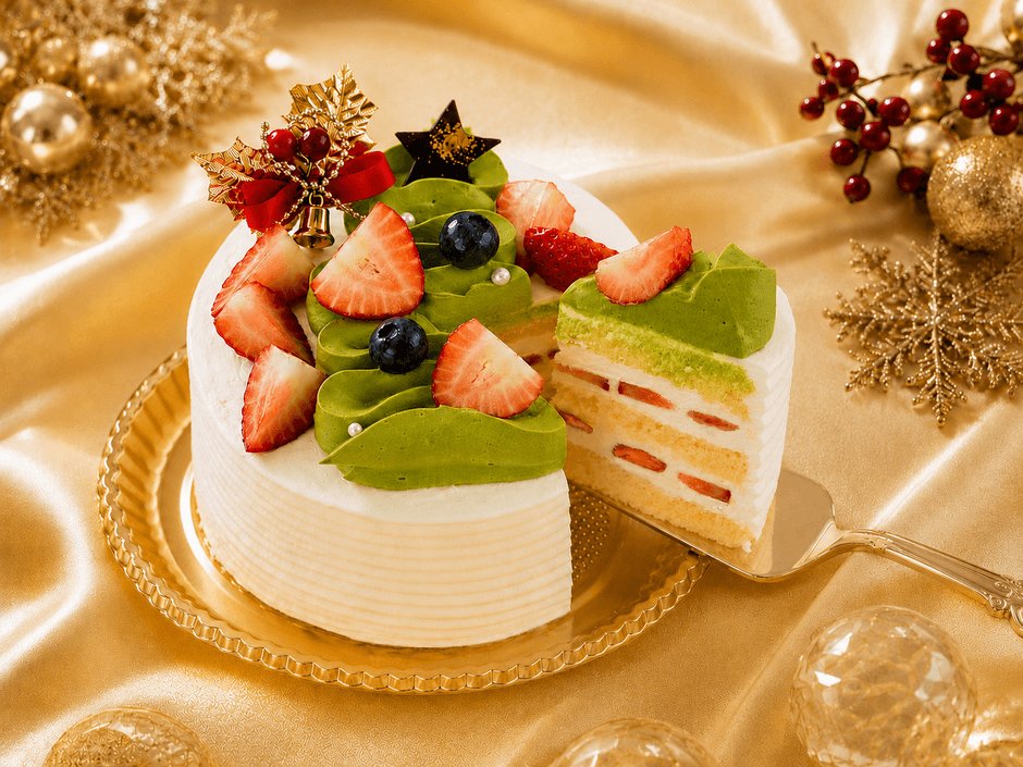 京都洛甘舍2026聖誕蛋糕「洛甘White Xmas」11月1日開放店頭預訂 抹茶奶油畫聖誕樹