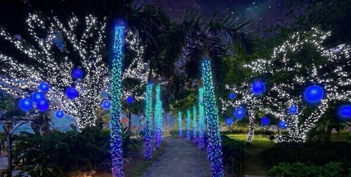 沖繩恩納村萬麗度假飯店「Blue Lagoon Christmas」11月1日開跑 海灘燈飾睽違7年回歸