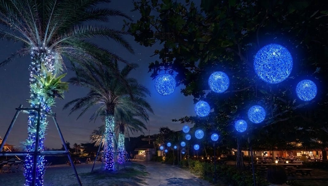 沖繩恩納村萬麗度假飯店「Blue Lagoon Christmas」11月1日開跑 海灘燈飾睽違7年回歸