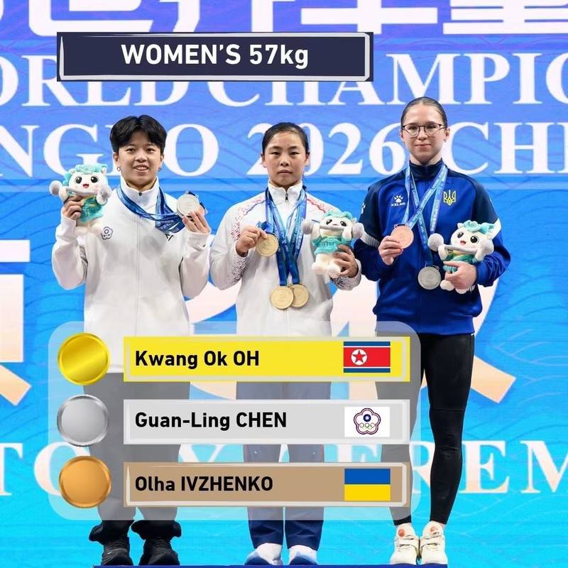 最後一舉強勢逆轉!陳冠伶勇奪世錦賽2銀1銅 縣長楊文科大讚「竹縣的驕傲」
