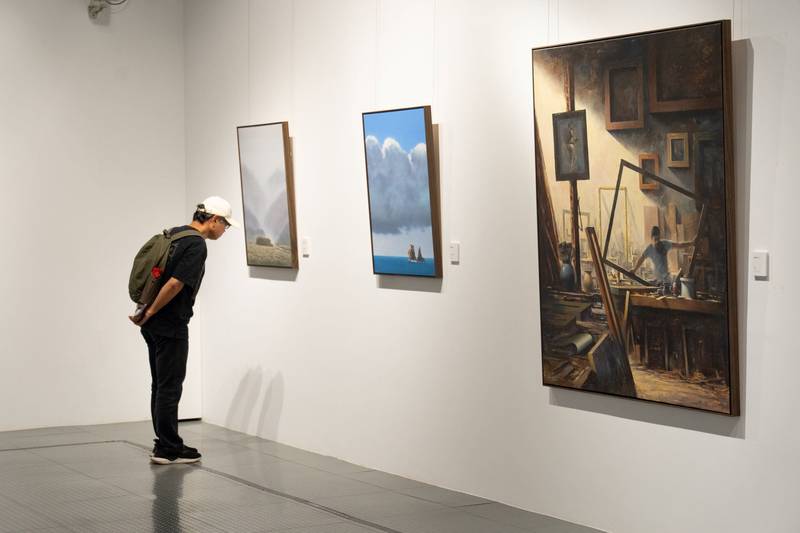 竹縣優秀藝術家薪傳展 歲月流金童武義創作個展開幕