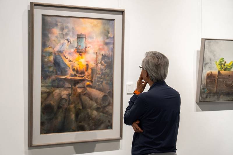 竹縣優秀藝術家薪傳展 歲月流金童武義創作個展開幕